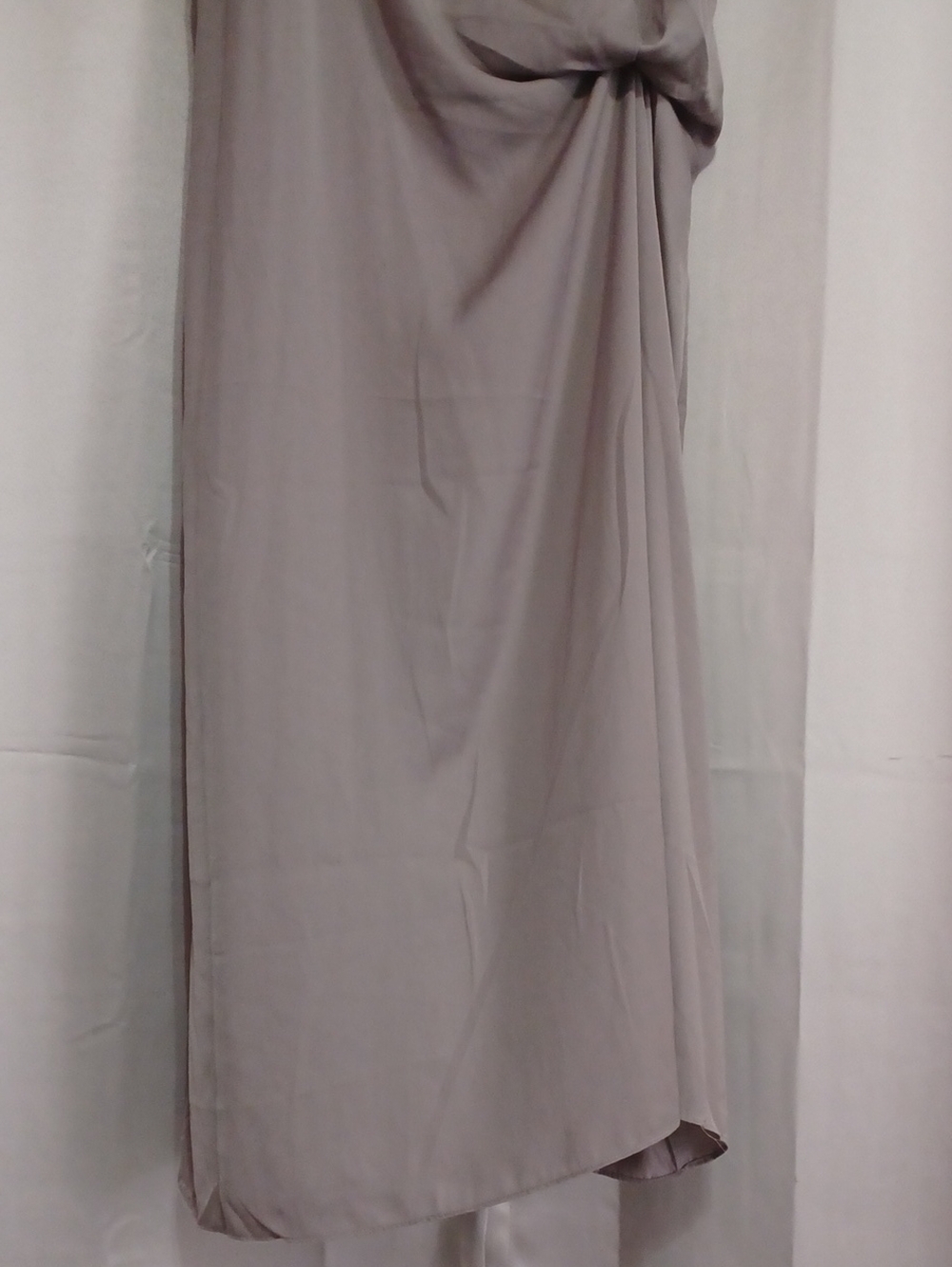 Refinity Taupe Slip Midi Dress Twist Front Detail Boho Chic NWT Plus Size 18 - Picture 7 of 14